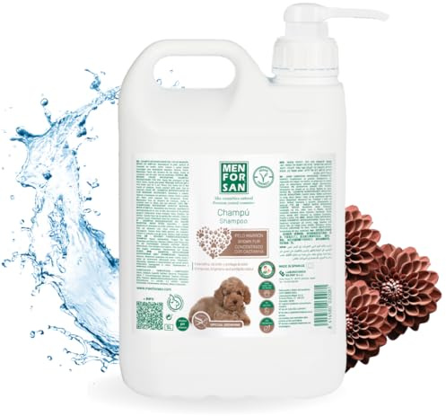 Menforsan Shampoo per Cani dal Manto Marrone, 5L, Intensifica il Colore Naturale