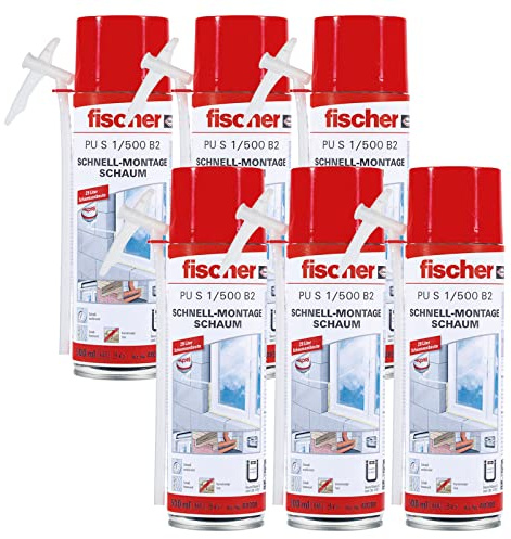 Fischer Schnellmontageschaum PU S1/500 B2 500ml (6)