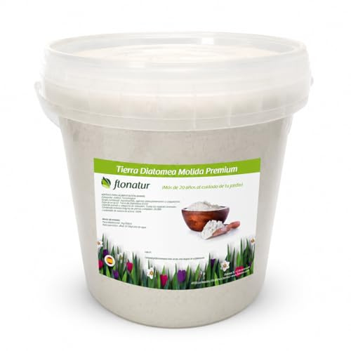 Tierra diatomea molida natural 1,5kg, múltiples usos, tratamiento eficaz contra insectos y fertilizante natural