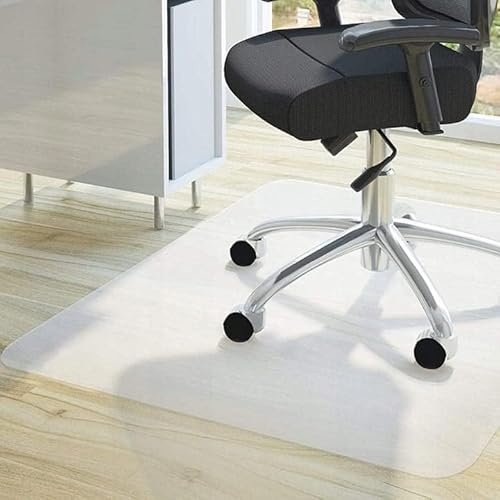 ZOLTA Bodenschutzmatte - Bürostuhl unterlage - Schreibtischstuhl Unterlage (Halbtransparent, 0,5 x 90 x 130 cm)