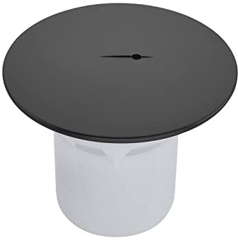 Sandy Beach Replacement Shower Waste Trap Cover, Black, 90mm Hole/115mm Cover, Fast Flow, ABS Plastic
