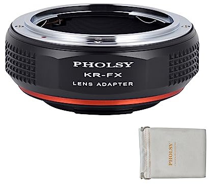PHOLSY Objektivadapter Kompatibel mit Konica AR Objektiv auf FX Mount Kameragehäuse Konverter Kompatibel mit Fujifilm X-H2S, X-H2, X-Pro3, X-T5, X-T4, X-S20, X-S10, X-T30 II, X-E4 usw. AR auf FX