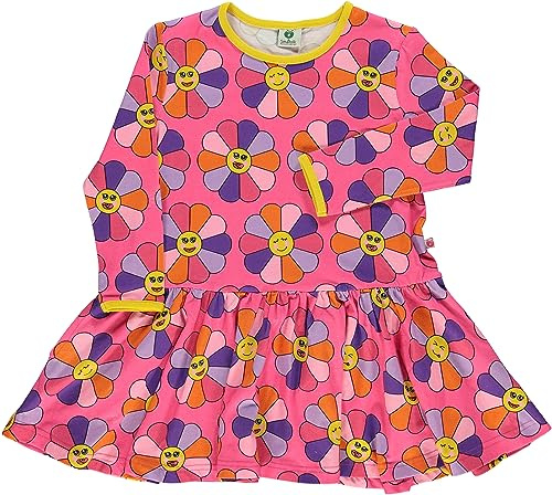 Småfolk Ls. Blomklänning, ROSA, 4-5 år