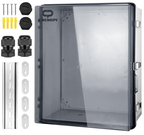 CHENGPI Wasserdichter Verteilerkasten für den Außenbereich,IP66 Abzweigkasten ABS Elektrisches Anschlusskästen,DIY Kunststoff Fall Verdrahtungs Schalter Box 500×600×220MM