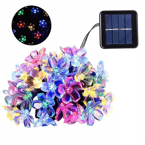 OSALADI Blumenform Solar Lichterkette 5m 20leds Gartenbeleuchtung für Partydekorationen Im Freien