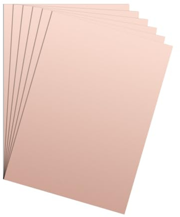 PATIKIL 6 Stück Einseitige Kupferkaschierte Leiterplatte PCB 2x2.8 Zoll FR4 | Universelle Schaltungsprototypenplatine, 1.5mm Dicke, Kupferbeschichtete, Für Ätz DIY PCB Bausatz