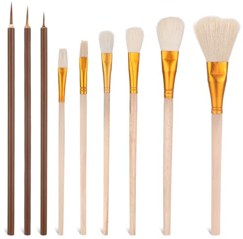 ¡Pinceles y ¡cerámica para esmalte, pincel artístico, acrílico, acuarela, herramientas de pintura