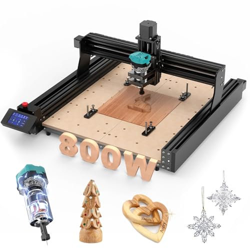Twotrees TTC450 Trimmer Kit 800W Madera Trimmer Router CNC Router 4-Achsen-Machine para grabado de madera maciza MDF