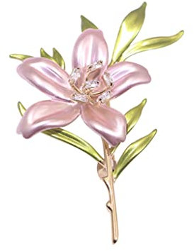 Magnolien-Blumen-Mantel-Brosche, weibliche Pin-Anstecknadel, Anzug-Corsage, Schößchen-Schal-Schnalle-Accessoire