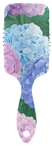 Curly Hair Brushes Hydrangeas Beauty Summer Flowers Anti-static Brushes Detangling Brushes for Women Makes Hair Smooth