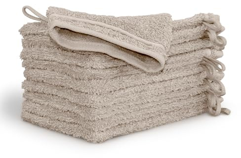 Möve Waschhandschuhset New Classic 10-TLG Handtücher - 10x 20x15 cm, 100% Baumwolle, Cashmere