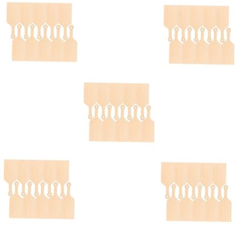 GLEAVI 5 Set Regali Mini Taglieri Tagliere Piccolo Taglieri Artigianali Accessorio Fai Da Te Tagliere Vuoto Tavola Di Legno Artigianale Fai Da Te Assi Di Legno Beige 10 Pezzi*5