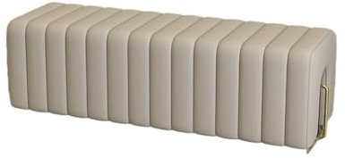 GLigeT Bettbank Bett-Endhocker Schlafzimmer Nachttisch Kleiderständer Leichte Luxus High-End-Bettcouch Garderobe Lange Sofa Schuhbank Schlafzimmerbank(Light Grey)