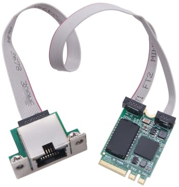 Ausi Tarjeta de Red Ethernet 5G, Puerto único RJ45, M.2 A E a RTL8126, Gigabit Ethernet para PC de Escritorio