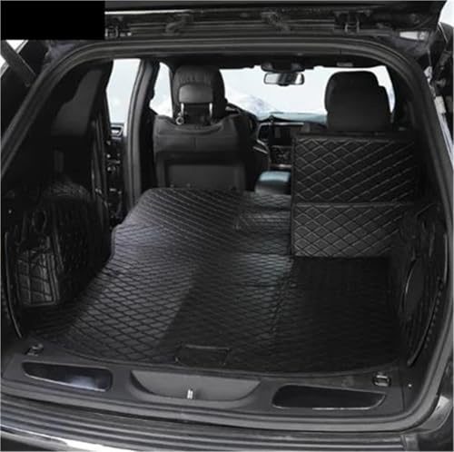 Kofferraummatte Custom Car Trunk Cargo Liner Abdeckung Matte Für Jeep Für Grand Für Cherokee 2011-2020 Automotive Innen Kofferraumwanne(Black-Black)