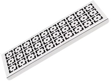 Coperture per Scarichi Esterni, Copertura per Scarico Doccia Bagno, Griglia di Scarico per Patio, Cortile, Giardino(10x30x1.5cm)