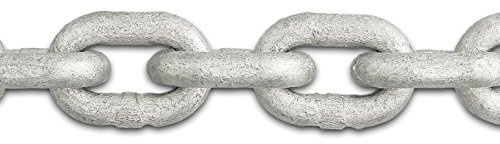 Chapuis BN00 Kette geschweißt Nautical – Stahl feuerverzinkt – 350 kg – Durchmesser 6 mm – Bobine de 25 m 1 grau