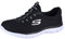 Skechers Womens Summits Top Player Sneaker, Black Mesh White Trim, 6.5 UK