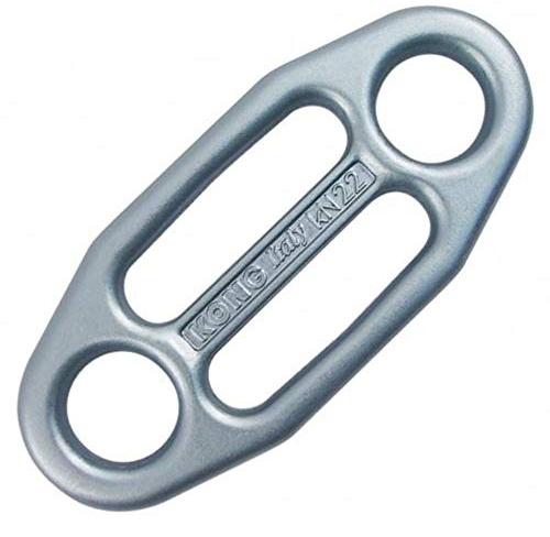 Kong. Gi-Gi Piastrina di Assicurazione Autobloccante. Discensore Arrampicata. Ideale per discesa corda singola e doppia. Sistema di frenata di emergenza. Per Corde da 8 a 13mm. Peso 62g Colore Titanio