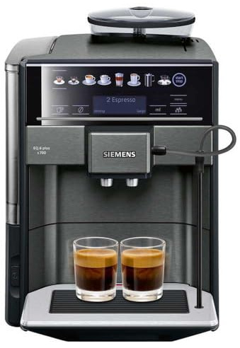 Siemens EQ.6 Plus TE657319RW – Coffee Maker (Freestanding, Espresso Machine, 1.7 L, Built-in Grinder, 1500 W, Black, Grey)