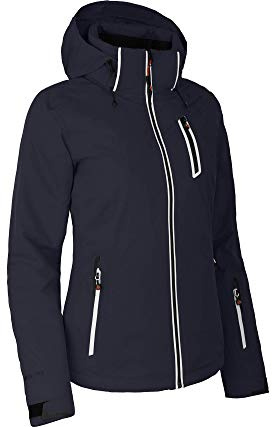 Bergson Nice | Damen Skijacke - Sportliche Damen Skijacke mit Supra-Tex 20.000 Membran, Normal-/Kurz-/Langgrößen, 100% wasserdicht (20.000 mm Wassersäule) & verschweißte Nähte, Winddicht & höchste At