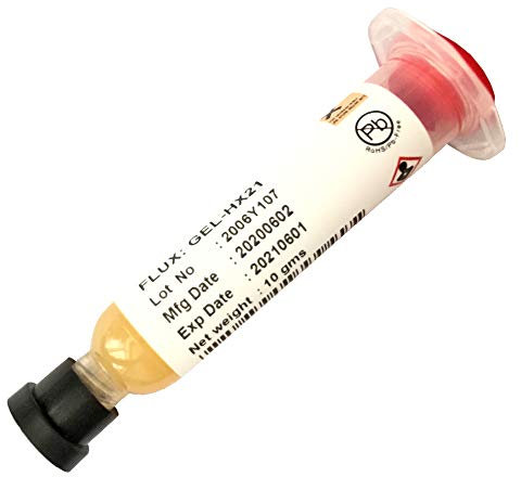 STANNOL Flux-Gel HX21 zum Weichlöten geeignet Kolben/Stablöten/Heißluft (Stickstoff) und Reflow.(10)