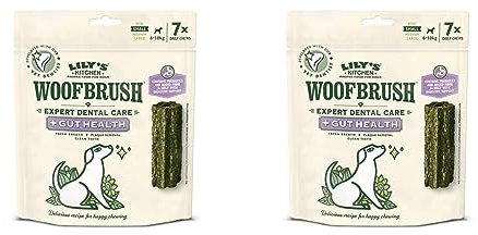 Lily's Kitchen Woofbrush Snack Igiene Orale Cane Taglia Piccola, Confezione da 14 snacks
