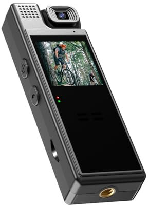 Videocamera 4K UHD con registrazione audio e video Obiettivo ruotabile a 180° Videocamera con durata della batteria di 6 ore con schermo TFT da 1,3 pollici Rilevamento di movimento