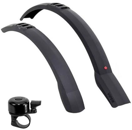 Hebie 0751 Viper MTB Schutzblech Fahrrad Spritzschutz - 26-29 inkl. Fahrradklingel