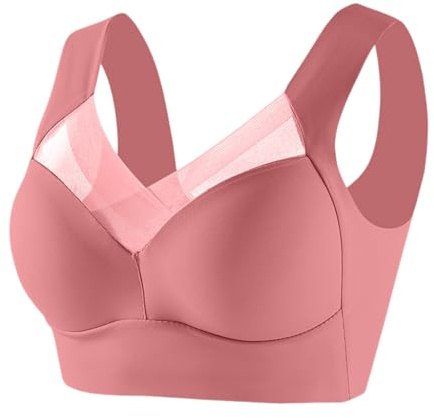 Soutien-gorge Correcteur de Posture Hatme, Soutien-gorge Wmbra Original, Soutien-gorge Correcteur de Posture Confortable pour Femmes, Rose, 4XL