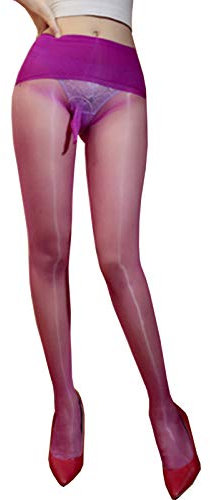 BESYFAY Herren Sexy Ultradünne Öl Glänzend Nahtlose Strumpfhosen Nylon Durchsichtig Hochelastische Strumpfhose