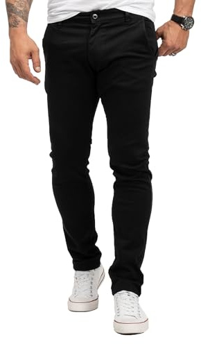 Rock Creek herrbyxor chinos byxor H-379, svart, 30W / 30L