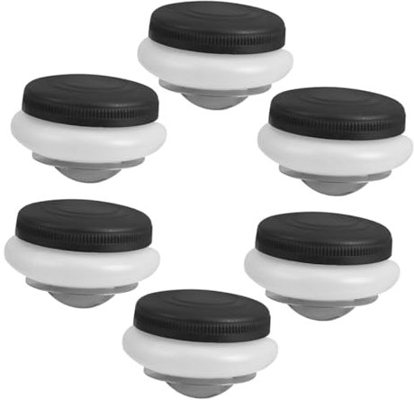 NUOBESTY 6St Öltopfmalerei Professioneller Palettenbecher Ölfarben-Palette Malpalette Bürstenreinigungshalter Dipper-Palettenbecher Rostfreier Stahl Black Wiederverwendbar