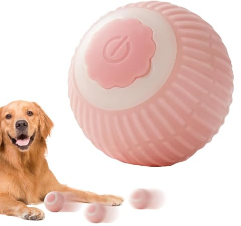 Rullande boll hundleksak, rörlig boll för hundar, Electric Motion Aktiverade hundbollar Hundleksaker, Moving Cat Products Aktiv roterande boll med 2 lägen för husdjursägare