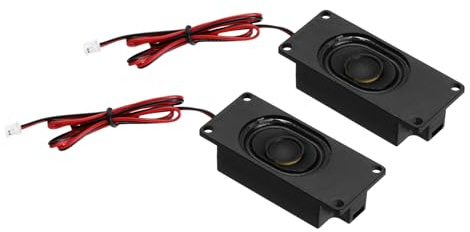 QUARKZMAN 2Pz 3 Watt 8 Ohm Singolo Mini Altoparlante Full-Range Mobile Portatile Piccoli Altoparlanti con Connettore Filo Terminale Interfaccia Separazione per Progetti Elettronici