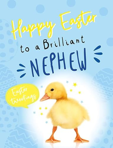 Piccadilly Greetings Osterkarte, Happy Easter To a Brilliant Nephew, 20,3 x 15,2 cm