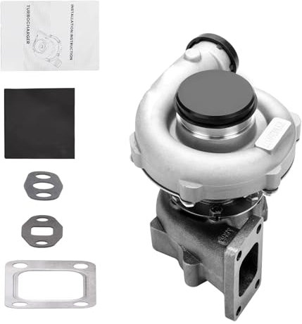 OTOZUM Turbolader Kompatibel Mit 1,5 L Bis 2,5 L, Jedem 4/6-Zylinder-Motor Für Bis Zu 400+ PS. 0,5 A/R-Kompressor. 0,63 A/R 5 Upgrade-Universal-Billet-Turbolader T3 T04E