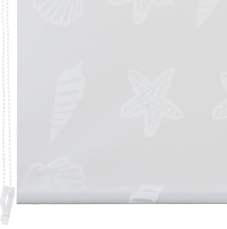 Estor enrollable de ducha de diseño moderno, persiana opaca para ventana de baño, EVA de alta calidad con piezas de aluminio, fácil de enrollar, 80 x 240 cm, resistente al agua, secado rápido, tirar