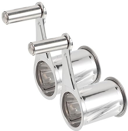 Mikinona 2piezas Rallador De Queso Rotatorio Manual De Acero Inoxidable Cortador De Queso Tubular Redondo Para Uso Cocina Metálico Mango