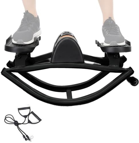Rock stepper– Attrezzatura compatta per esercizi domestici, dispositivo fitness steppera dondolo, nucleo di movimento e strumento per allenamento per la parte inferiore del corpo | Rock Machine Step