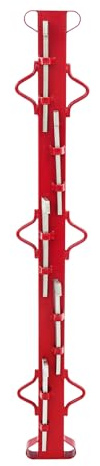 Fence Stretcher Bar 4ft Q235 Steel Woven Wire Fence Stretcher Bar with 5 Wedges & Double-Sided Hook Rust-Proof Tensioner Tool Stretcher for Agricultural Woven Wire Fencing