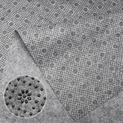 Yuragim Tufting, tappetino antiscivolo per tappeti, per panni primari, moquette, tessuto di base, facile da tagliare (grigio, 200 x 200 cm)