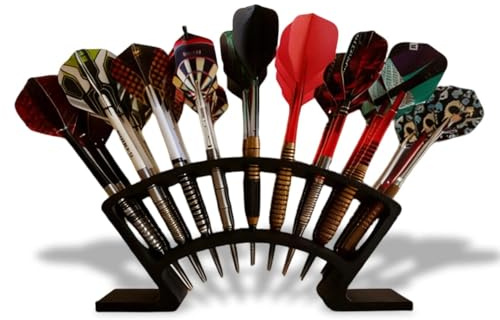 Darts Holder, 27-Hole Dart Holder Black Darts Holder Stand, Compact Dart Stand, Durable PLA Material, Darts Storage Dart Holders for Home Games Room Darts Accessories Display and Organisation