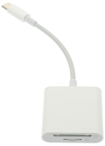 TOMETURE Adattatore Lettore Schede Usb-c Portatile in Abs Elevata Compatibilità, Lettore Memory Card Tipo C per Fotocamere e Computer