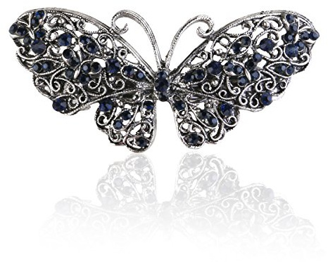 ROSENICE Strass Schmetterling Haarspange Haarklammer Haarschmuck Haarclip Haar-Accessoires