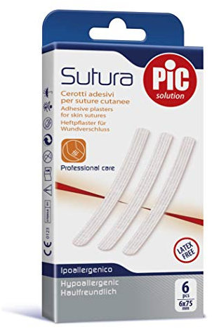 Pic Sutura, 6 Cerotti Sterili - 10 ml