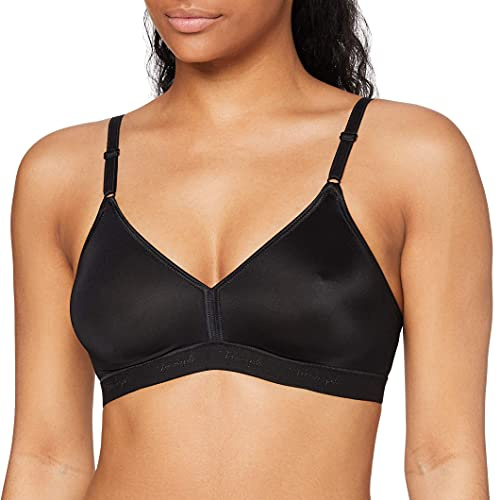 Triumph Damen BH Micro Fun N, ohne Bügel, ohne Polsterung, Verstellbare Träger, 85B, Schwarz
