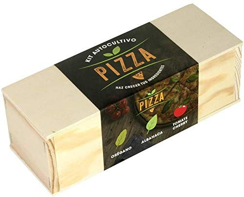 Resetea | Kit Autocultivo | Pizza | Orégano, albahaca y tomate cherry.