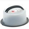 kela Tortentransportbox 30 cm DELI, Kunststoff, Tortenhaube rund, Tortenglocke, Kuchen Transportbox mit Griffen, dunkelgrau