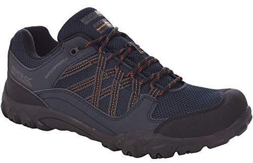 Regatta Herren edgepoint Iii' Waterproof Walking Shoes Trekking-& Wanderhalbschuhe, Blau (Navy/Burnt Umbre Qfd), 42 EU